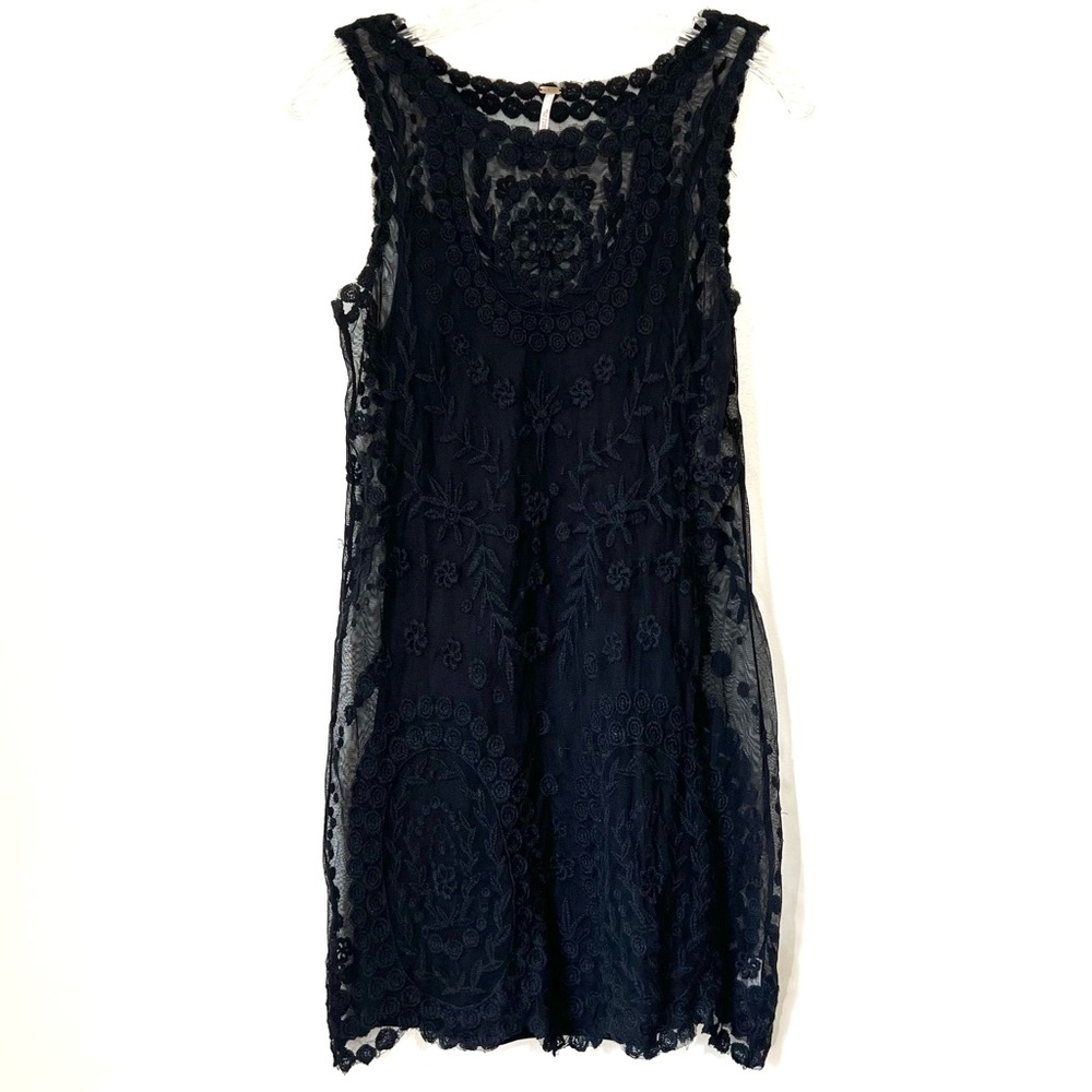 Free People Black Lace Dress